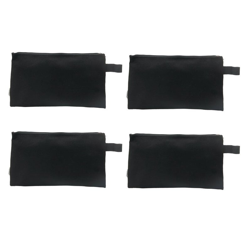 Augbunny 100% Cotton 16oz Heavy Duty Multi-purpose Canvas Zipper Tool Bag Organize Storage Pouch 4-pack - Image 2